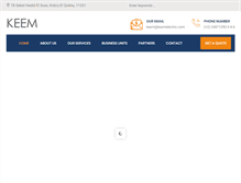 Tablet Screenshot of keemelectric.com